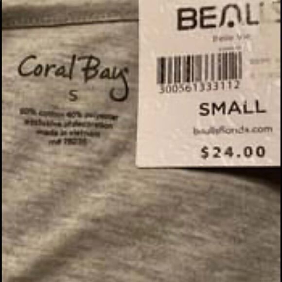 NWT CORAL BAY SMALL EMBELLISHED BICYCLE TOP - Picture 5 of 5